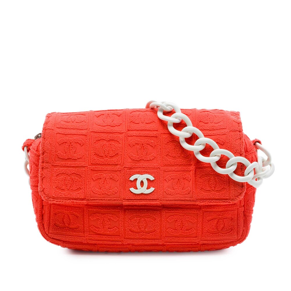 Pre-Loved Chanel Terry Cloth Sport Line Flap